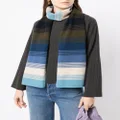 Pringle of Scotland striped lambswool scarf - Blue