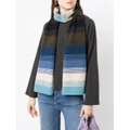 Pringle of Scotland striped lambswool scarf - Blue