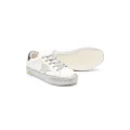 Golden Goose Kids Superstar glittered low-top sneakers - White