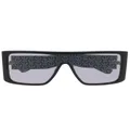 Philipp Plein oversized-wrap-around sunglasses - Black