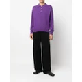 BODE long-sleeved cashmere polo shirt - Purple