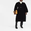 Jil Sander belted wool coat - Black