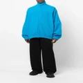 Balenciaga oversized fleece tracksuit jacket - Blue