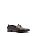 Dolce & Gabbana chain-strap leather loafers - Red
