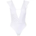 Brigitte plain swimsuit - White