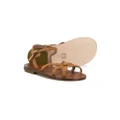 Pèpè floral strap open toe sandals - Brown