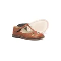 Pèpè cut-out leather sandals - Brown
