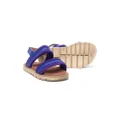 Pèpè Iris double-strap leather sandals - Blue