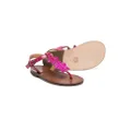 Pèpè star-detail leather sandals - Pink