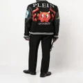 Philipp Plein patch-detail varsity jacket - Black