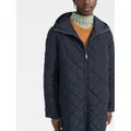 There Was One lightweight padded hooded coat - Blue