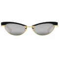 Gucci Eyewear interchangeable-rim oval sunglasses - Gold
