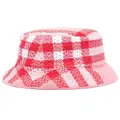 Burberry check-pattern bucket hat - Pink