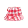 Burberry check-pattern bucket hat - Pink