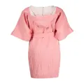 Lisa Marie Fernandez hooded cotton-linen dressing gown - Pink