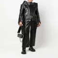 Junya Watanabe belted leather jacket - Black