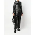 Junya Watanabe belted leather jacket - Black