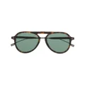BOSS tortoiseshell pilot-frame sunglasses - Brown