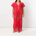 Amir Slama knit beach dress - Red