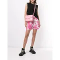 MSGM painterly-print belted shorts - Pink