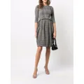 Christian Dior Pre-Owned 2010s bow detail tweed dress - Black