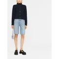 See by Chloé ruffle-neck wool cardigan - Blue