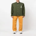 Kenzo chest logo-print shirt jacket - Green