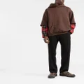 Marni layered-design hoodie - Brown