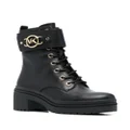 Michael Kors Rory leather combat boots - Black