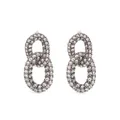 ISABEL MARANT crystal-embellished hoop earrings - Silver