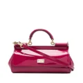 Dolce & Gabbana small Sicily polished shoulder bag - Pink