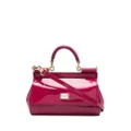 Dolce & Gabbana small Sicily polished shoulder bag - Pink