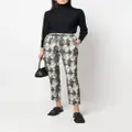 ASPESI drawstring-waist patterned trousers - Neutrals