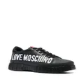 Love Moschino logo-print low-top sneakers - Black