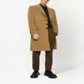 Dolce & Gabbana single-breasted wool-cashmere coat - Neutrals