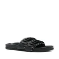 Rabanne disc-detail sandals - Black