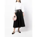 Giambattista Valli lace-detail high-waist skirt - Black