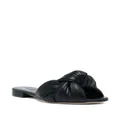 Giambattista Valli knotted slip on sandals - Black