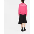 Moncler logo print crew neck sweatshirt - Pink