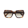 Moschino Eyewear tortoise square-frame sunglasses - Brown