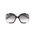 Moschino Eyewear two-tone square-frame sunglasses - Black