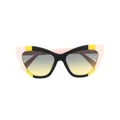 Moschino Eyewear cat eye-frame sunglasses - Black