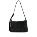 Nanushka woven shoulder bag - Black