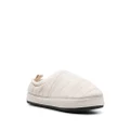 Calvin Klein logo-print padded slippers - Neutrals