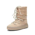 Moon Boot Track padded lace-up boots - Neutrals