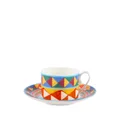 Dolce & Gabbana Caretto-pattern porcelain tea-set - Orange