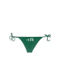 Dsquared2 logo-print side-tie bikini bottoms - Green