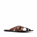 Officine Creative crossover-strap sandals - Brown