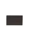 Diesel logo-plaque leather cardholder - Brown