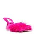Sebastian Milano Sebastian 110mm feather-trim sandals - Pink